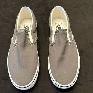 Brand New Vans Gray Slip-Ons